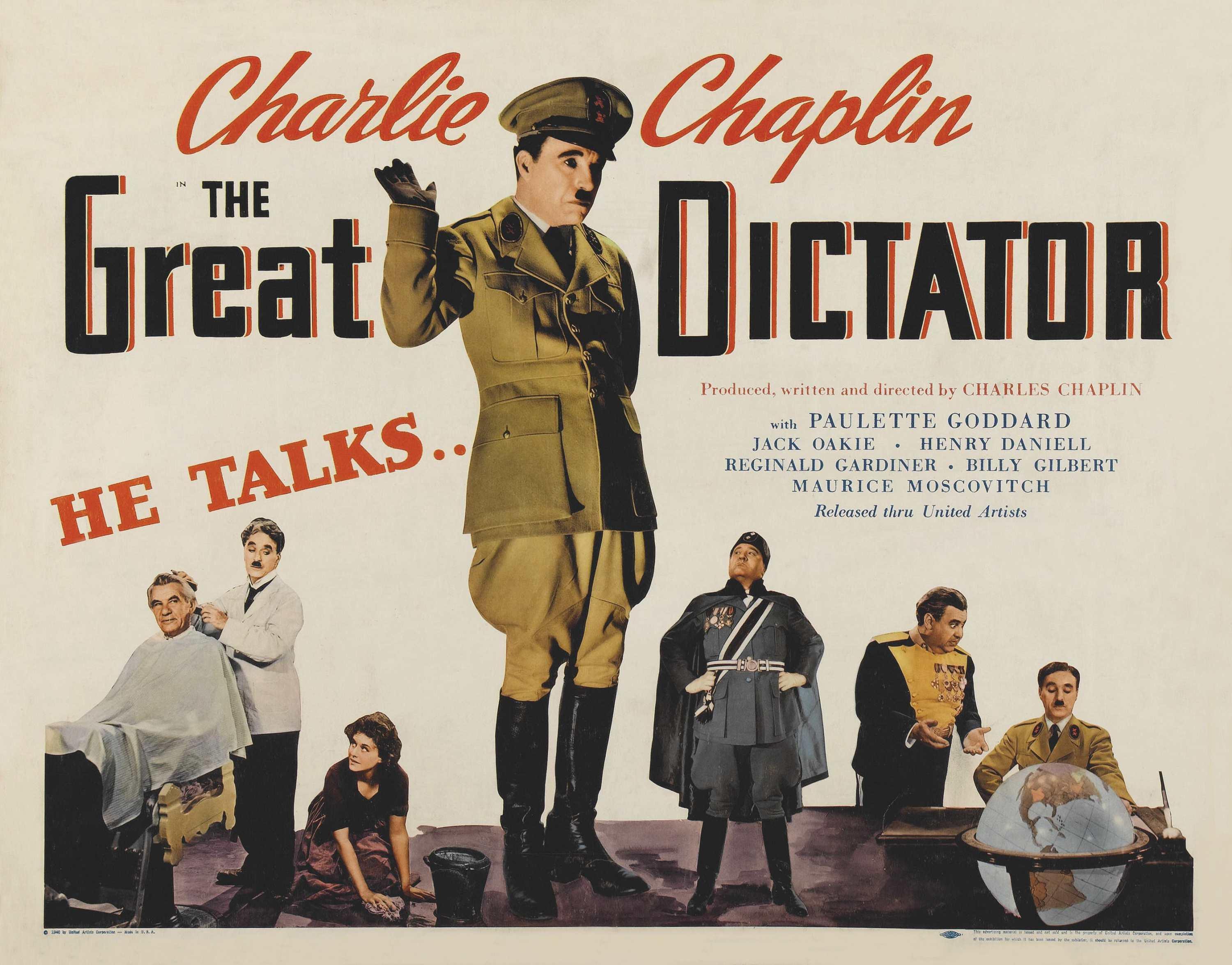 Постер - Великий диктатор: 3000x2350 / 453.79 Кб