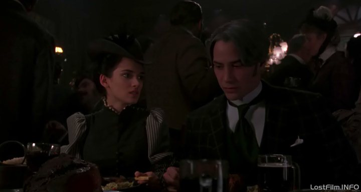 Кадр - Вайнона Райдер в фильме Дракула: 720x384 / 24Кб