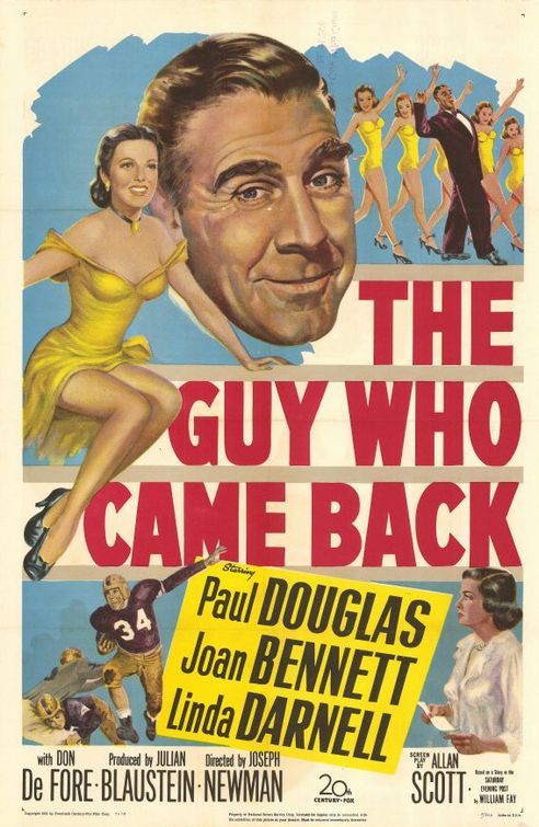 Постер - The Guy Who Came Back: 492x755 / 83 Кб