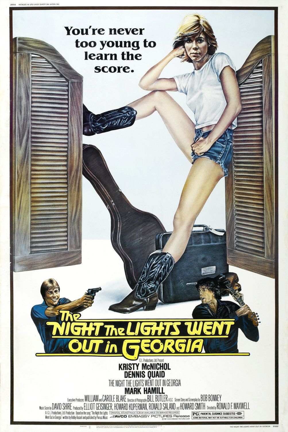 Постер - Ночь, когда погасли огни в Джорджии: 1003x1500 / 350 Кб