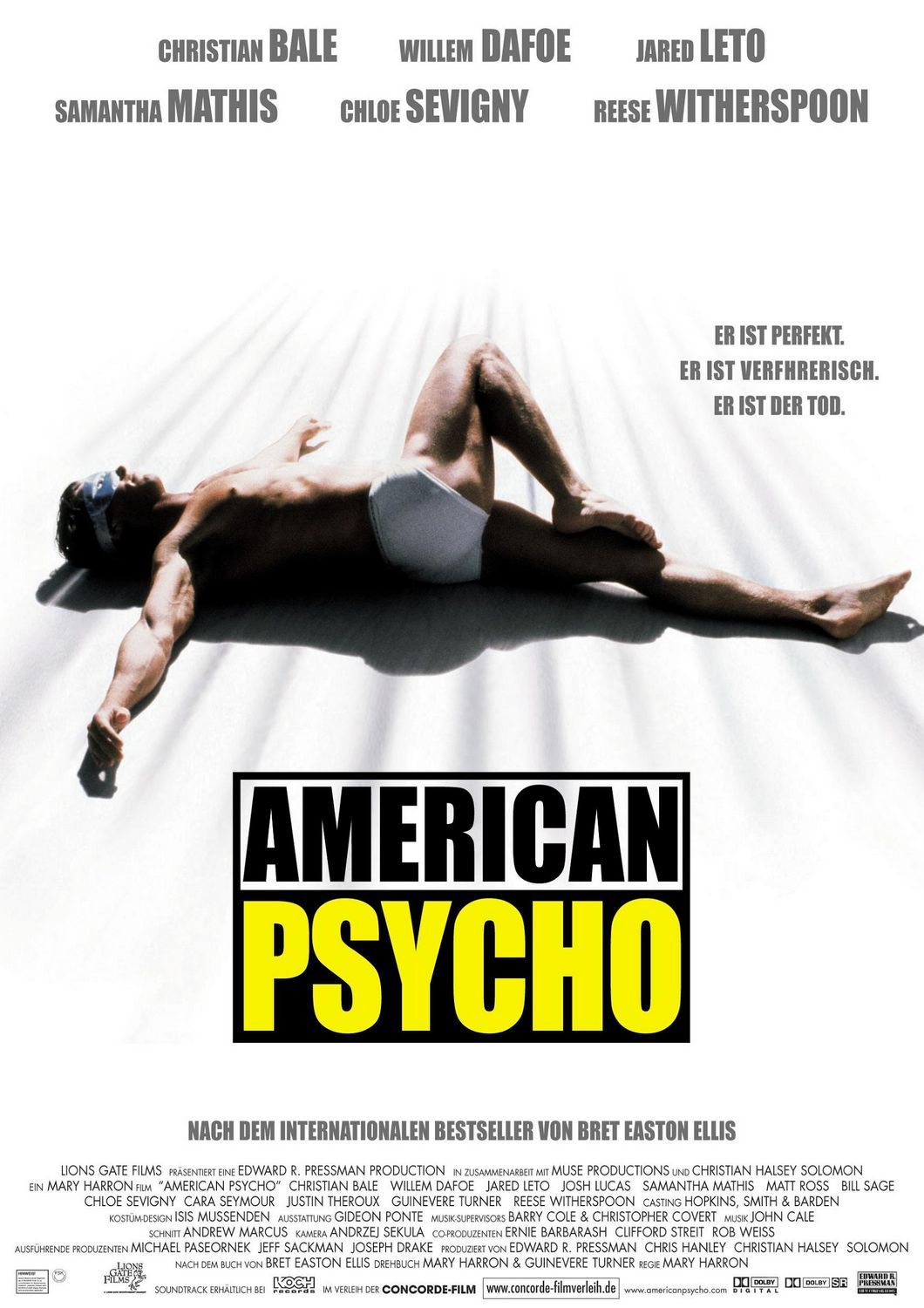 Постер - Американский психопат: 1060x1500 / 183 Кб