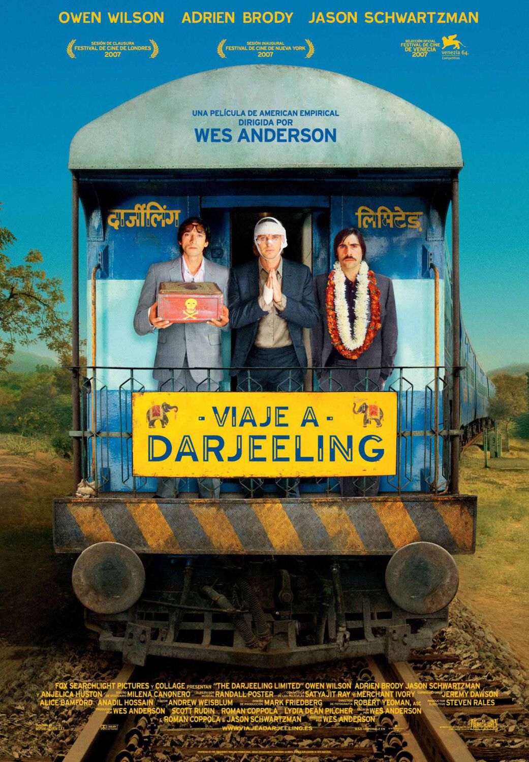 Постер - Поезд на Дарджилинг. Отчаянные путешественники: 1041x1500 / 352 Кб