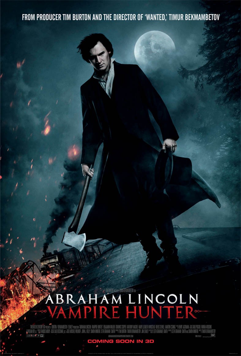 Постер - Президент Линкольн: Охотник на вампиров: 787x1159 / 152.07 Кб