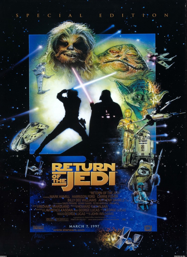 Постер - Звездные войны: Эпизод 6 - Возвращение Джедая: 750x1027 / 285.38 Кб