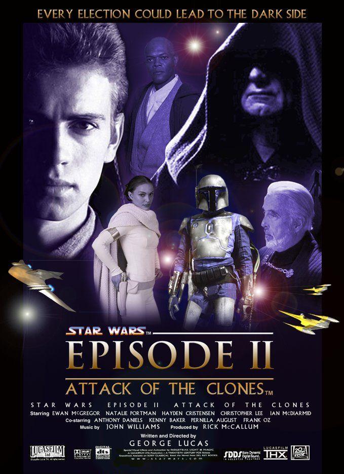 Постер - Звёздные войны:  Эпизод 2 - Атака клонов: 679x935 / 99.91 Кб